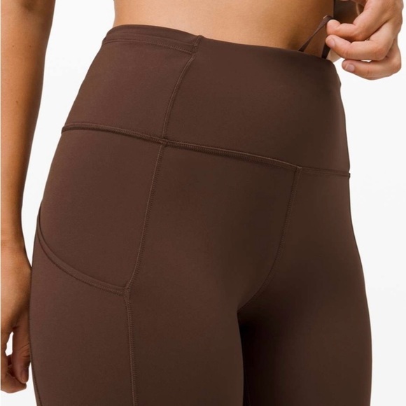 Lululemon 2 Fast + Free High-Rise 28" Non-Reflective Brushed Nulux Brown Earth - Picture 13 of 15